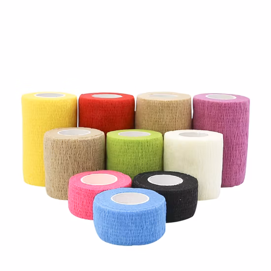 Skin Color Non Woven Fabric Cohesive Elastic Bandage